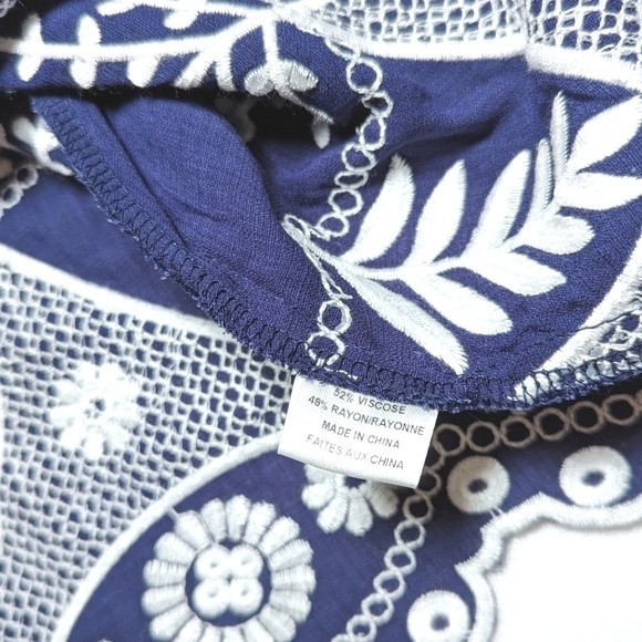 Misa Los Angeles Navy and White Mini Dress - Picture 13 of 14